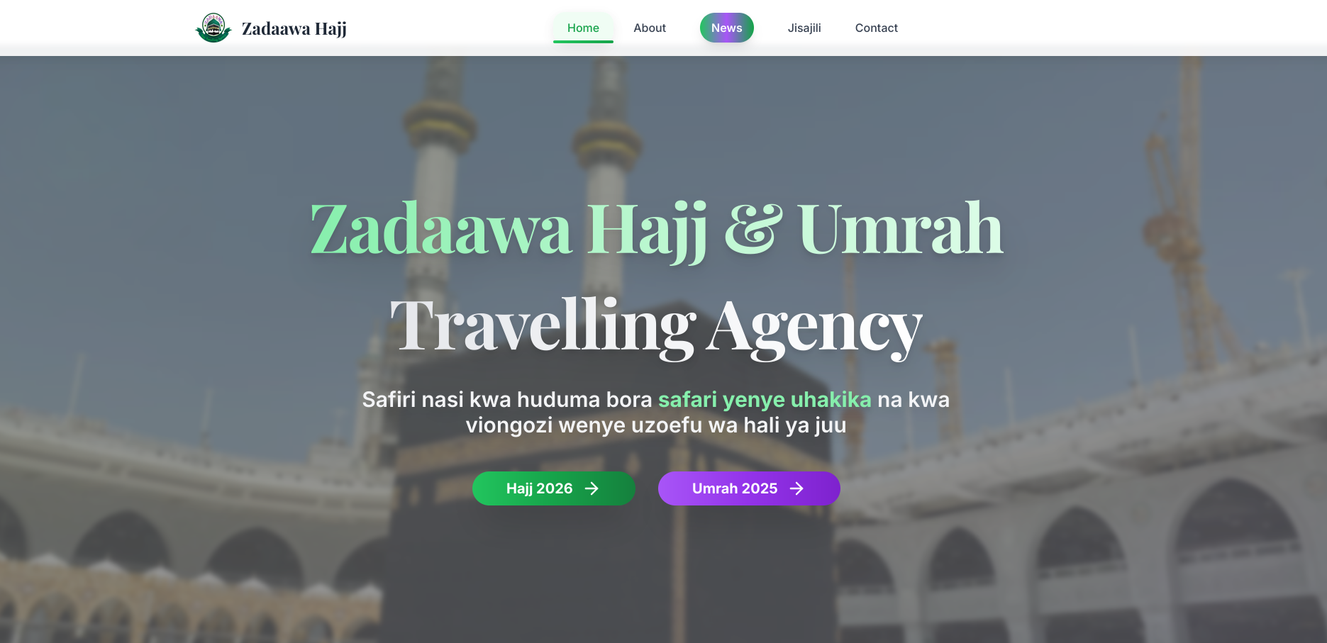 Zadaawa - Live Demo Screenshot